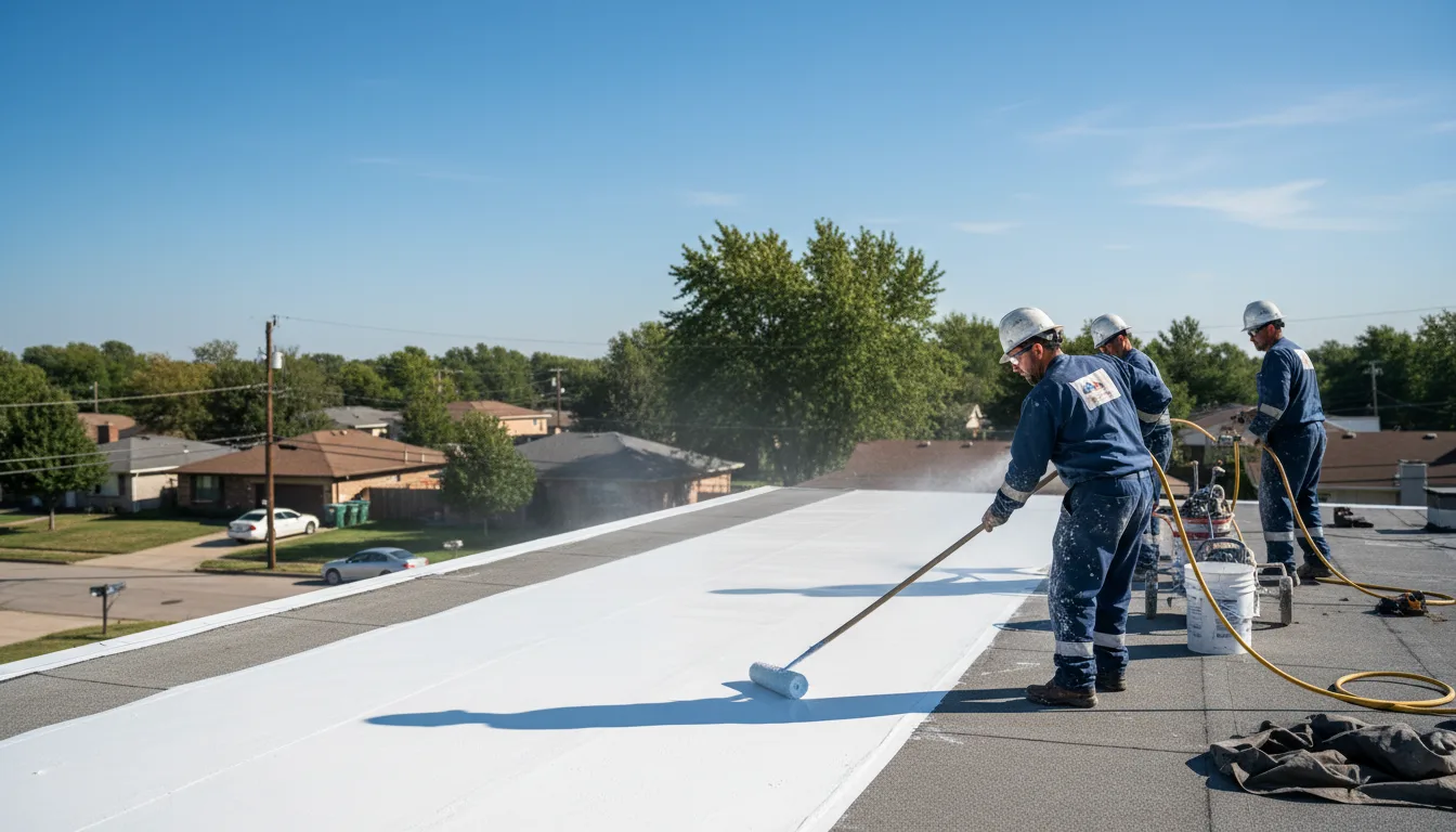 Commercial roof coating in Davison, MI near me